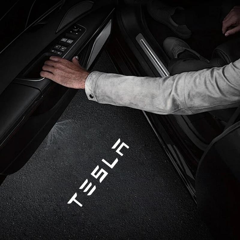LED Car Door Interior Light Bulbs Decoration Lamp Auto Accessories For Tesla Model 3 Model Y Model S Model X