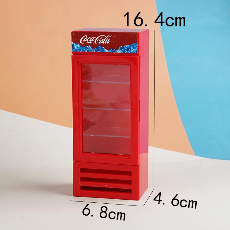 Cute Simulation Mini Refrigerator Freezer Doll House 1:12 Kitchen Miniature Ornament Children'S Play House Toys