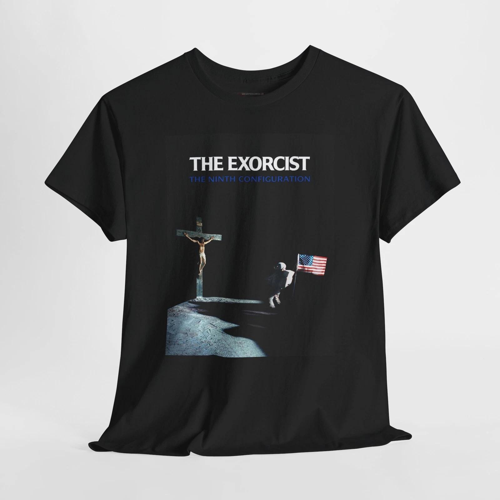 Exorcist 9th Configuration 1980 Retro Movie Poster Horror Unisex Graphic T-Shirt XL