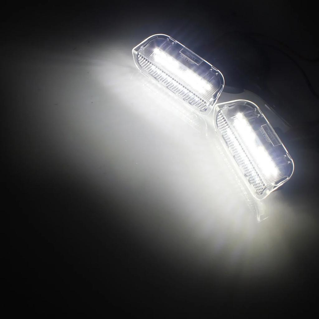 2 pièces LED SMD Lumière d'courtoisie latérale de porte Bienvenue Pour VW Touareg Tiguan Golf Passat CC Jetta