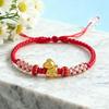 New Year Of Horse Bracelet Animal Amulet Bracelets Adjustable Red Rope Handmade Braided Bracelet Gifts For Women & Men & Friends