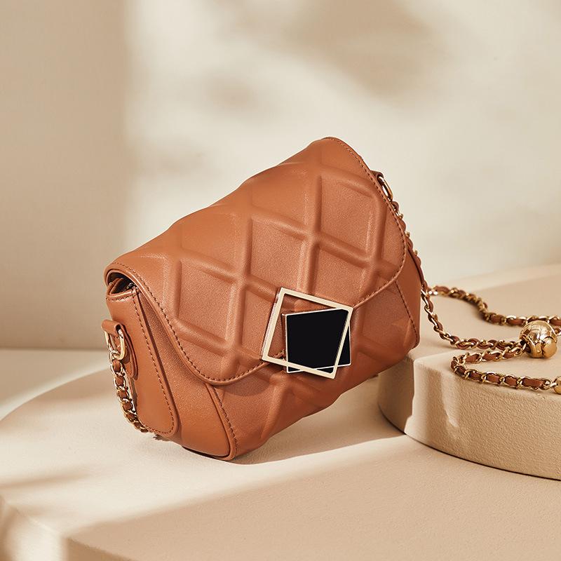 

Mrs. Qiao Bag Women New Versatile Bag Women s Bag Chain Bag Crossbody Bag Light Luxury Genuine Leather Underarm Small Bag Long18.5CM、Wide7CM、 H