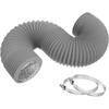 4 Inch Dryer Vent Hose Grey Exhaust Pipe Professional Air Ducting  Kitchen