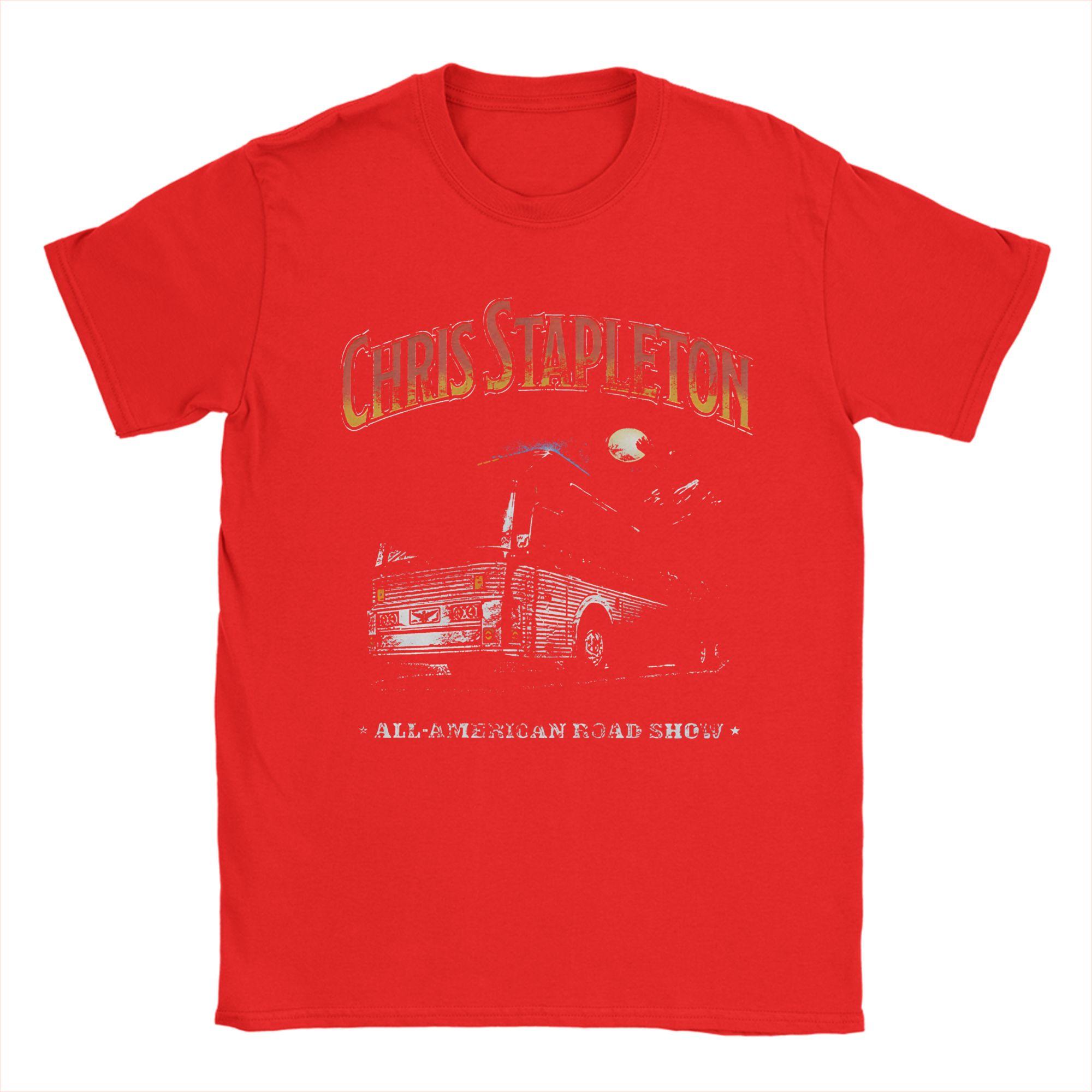 Chris Stapleton Bus Tour AllAmerican Road Show Tee Shirt for Men Women Print T Shirts  100 Cotton Clothing S