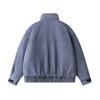 Unisex Winter Cotton Puffer Jacket Oversized Warm Stand Collar Workwear Style Casual Outerwear
