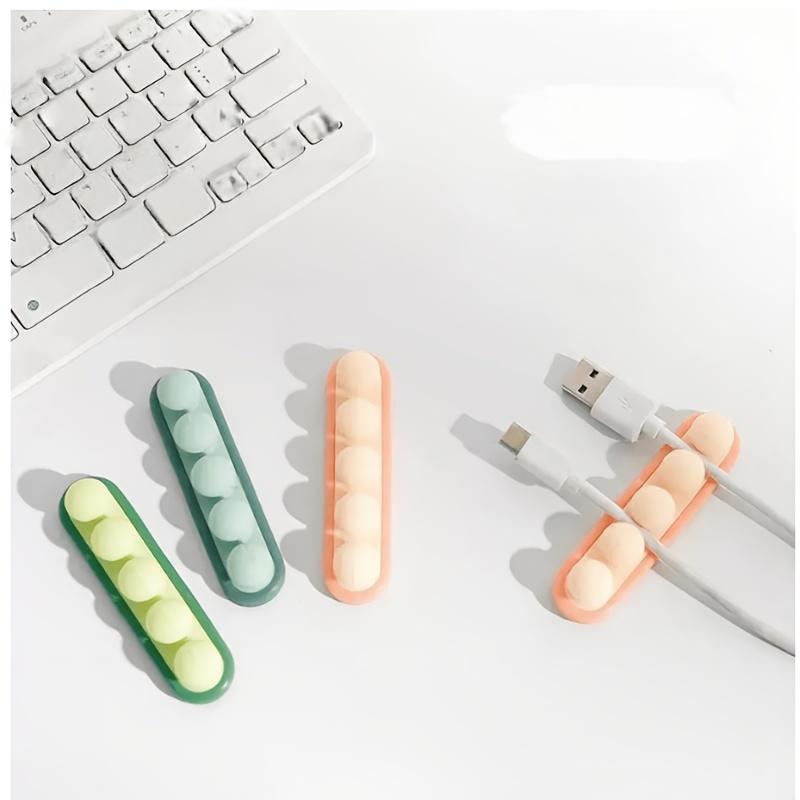 Self-adhesive Wire Winder Powerful Holder Earphone Cable Collection and Storage Cables Holder Data Cable Manager Desktop