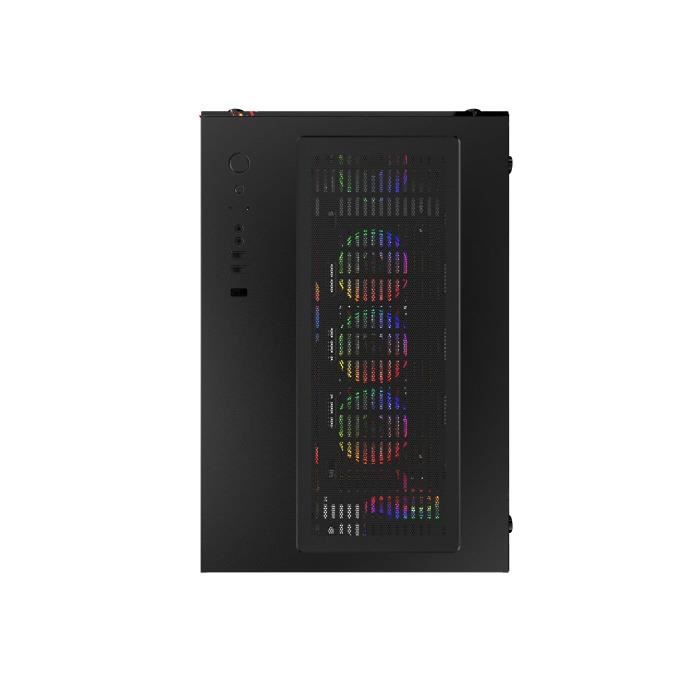 Mred - ATX Gaming PC Case - Black RGB Crystal Sea