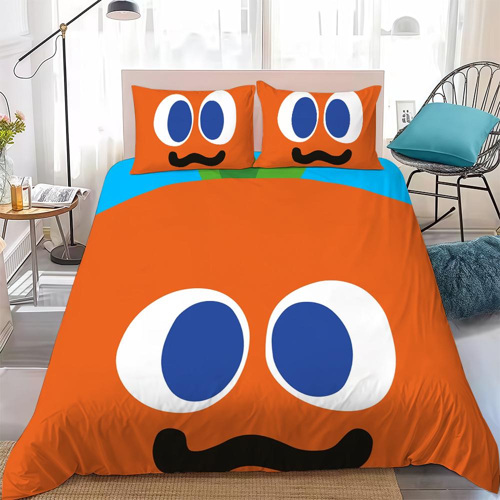 

Cute M-mojos C-carrots Duvet Cover Set Home Style Bedding Soft Laundry Cotton Bed 3 Piece Set Student Dormitory Gift 135x200cm