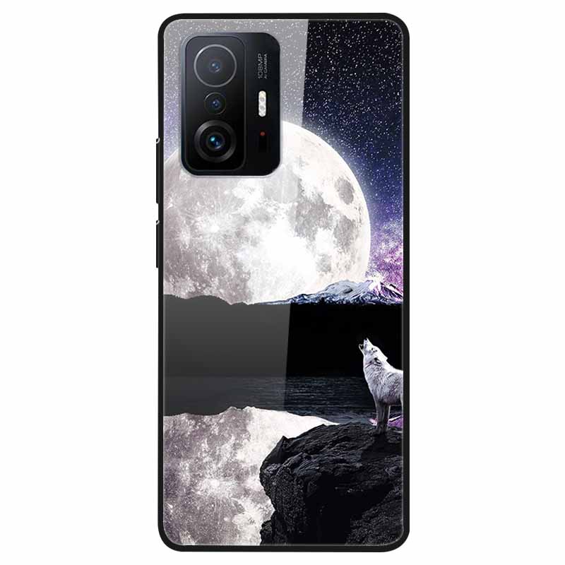 Luxury Case for Xiaomi Mi 11T Pro Cover Tempered Glass Cover for Xiaomi 11T 11 T Pro Phone Case for Xiaomi 11TPro Fundas 2021