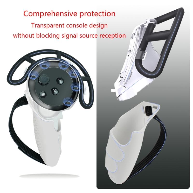 Kratzfeste VR-Schutzhülle Silikonhülle Abdeckung für Meta Quest 3 VR-Headset Maske Linse Schale Kappe Zubehör