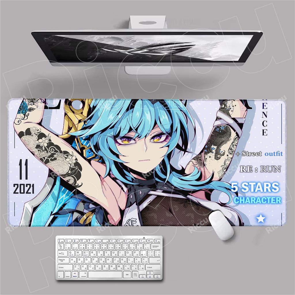 Anime poster Girl NonSlip Mouse Pad Large Mousepad HD Print Keyboard Pad Laptop Computer Desk Pad Locking Edge Mouse Mat Carpet