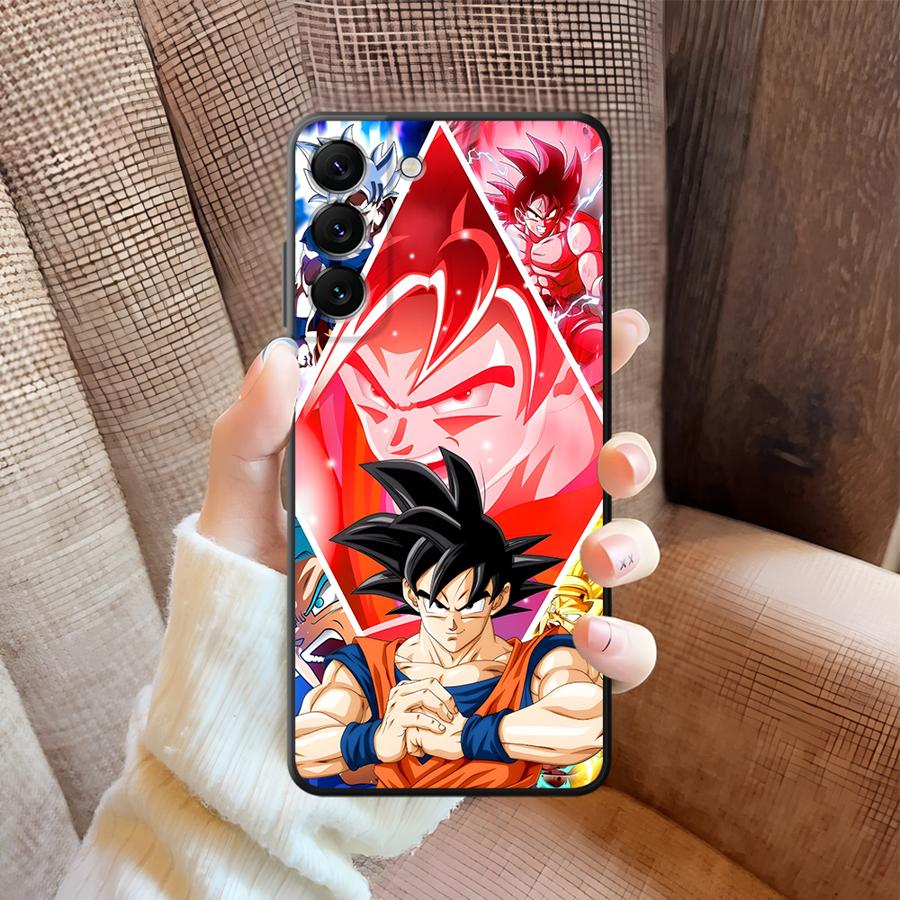 Case for Samsung Galaxy A35 A25 A71 A24 A55 A22 A52 A51 A73 A26 A72 A41 A23 A53 A36 A32 Black Soft Phone Cover Dragon Ball Son