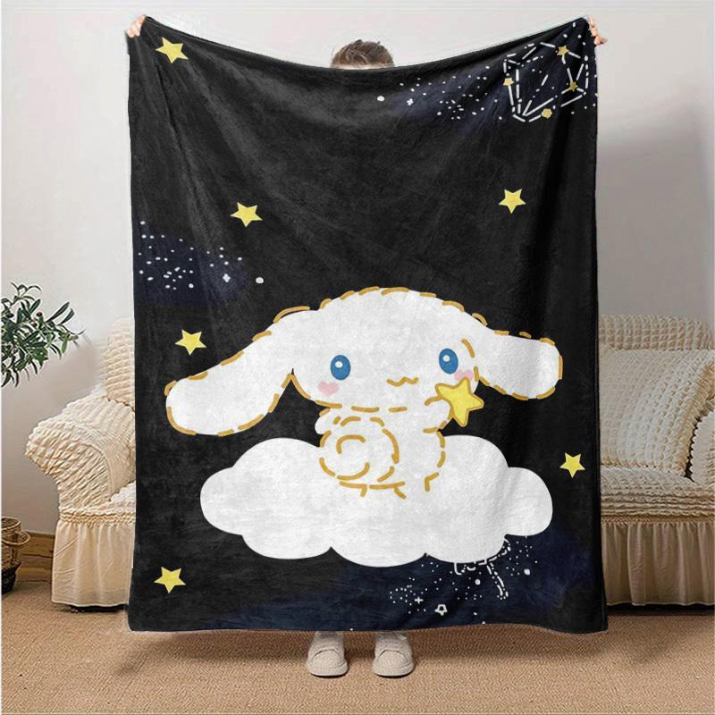 

1pc, Sanrio Cozy Home Decor: Adorable Lamb Blanket, Perfect Gift for Bedroom, Living Room, Travel, Camping, Car, Beach, Office Naps. Soft Flannel Thro 130x150cm