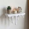 3D Printed Drip Floating Shelf Stable Wall Storage Rack Decorative Melting Wall Shelf  Bedroom