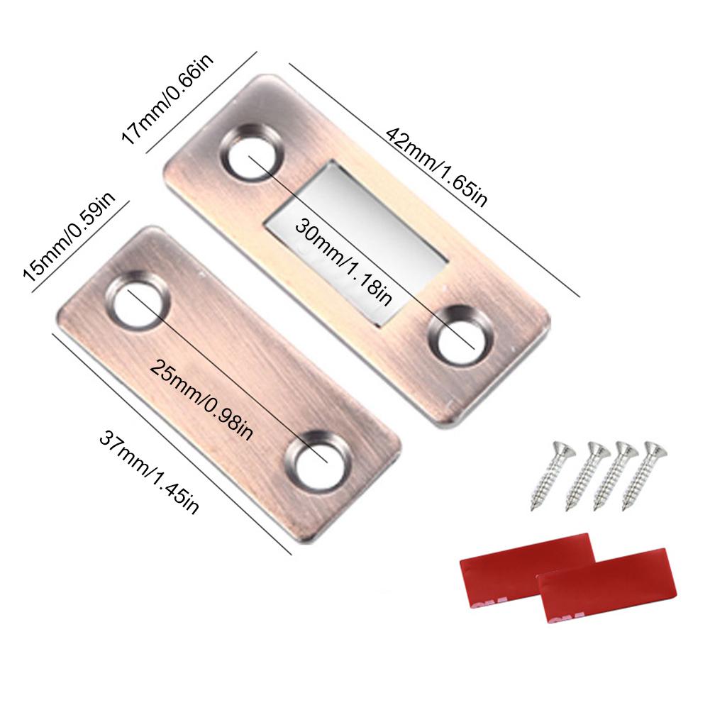 Magnetischer Türfang Ultra-dünne Schrankmagnete Closer Möbel Starke magnetische Saugkraft mit Klebeband für Schrank