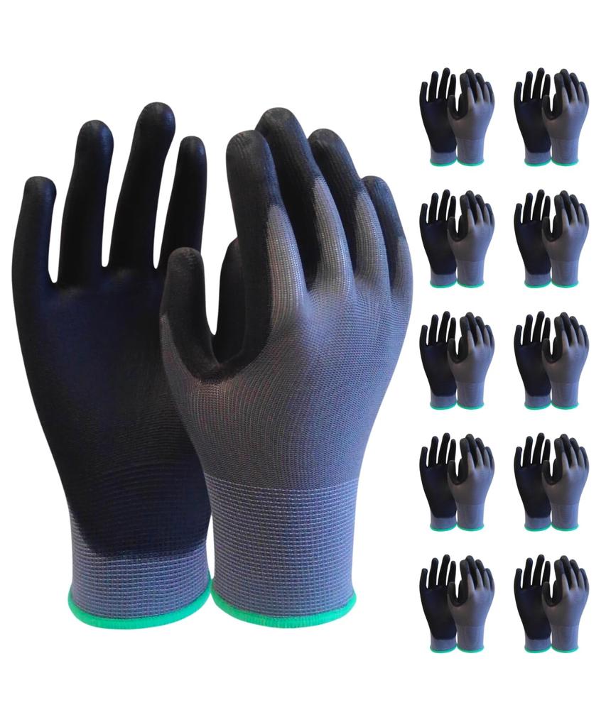 Marunaga Work 10 Touchscreen Digital PU Comfortable Gloves, Thin, Pairs, Compatible, Gloves, Anti-Static, Fit, PU-004 (10 Pairs)