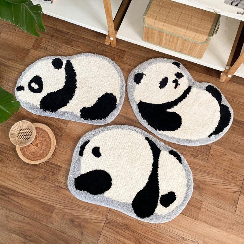 

Ковер Панда с флокированным ворсом для спальни и гостиной, нескользящий 50*80cm
