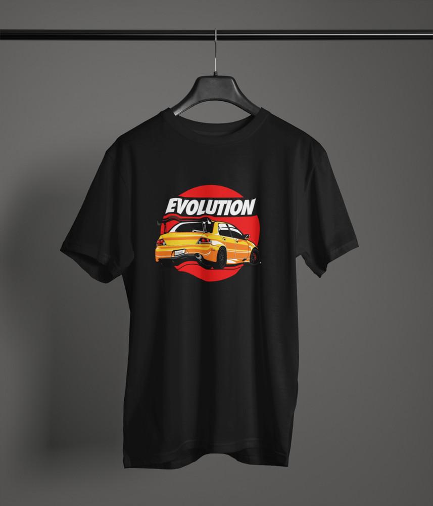 Evolution Fan Art T‑Shirt 100% Cotton Mitsubishi Lancer JDM Rally Graphic Tee