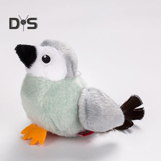 Păsări interactive ciripit Jucărie de pisică Simulare Aripi batătoare Păsări de pluș Activare la atingere Jucărie electrică de păsări zburătoare pentru pisici și câini