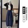Gray Scimitar Wide-legged Women's New Spring and Autumn Small Lazy Loose Drape Casual Straight Sweatpants