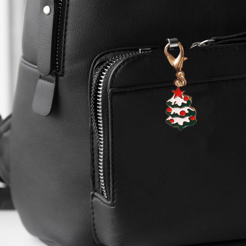 1PC Enamel Backpack Decorative Clip for Keys Party Alloy Bag Pendants Christmas Keychain Gifts Storage Wallet Aesthetic
