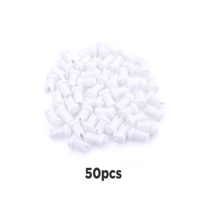 50 Pcs Eyelash Glue Anti-blocking Needle Four-color Embedded New Eyelash Glue Needle Glue Bottle Spout Needle