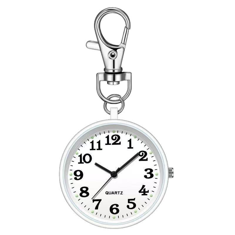 Unisex Quartz Keychain Nurse Watch for Exams - Compact and Practical Pocket Timepiece