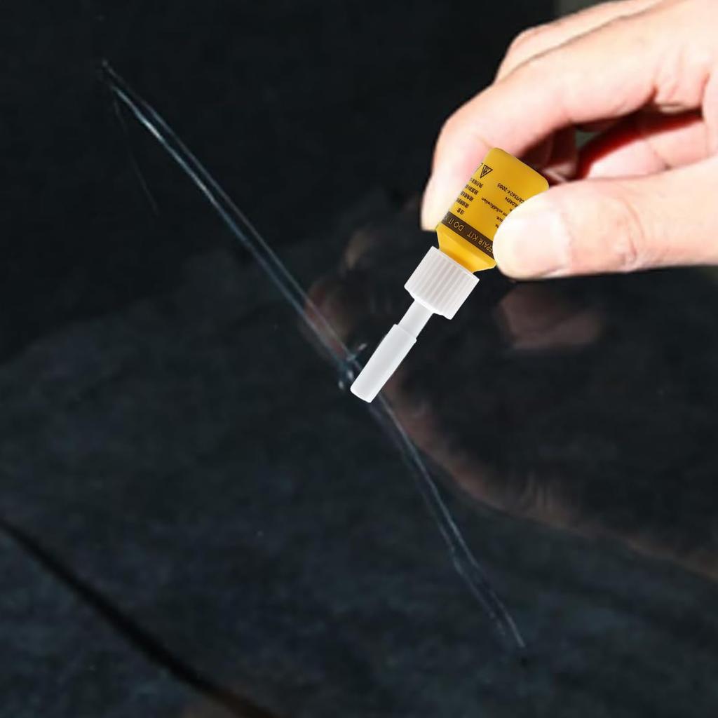 Window Crack Repair Kit, Windshield Crack Repair Kit, Windshield Crack Repair Fluid - Glasses