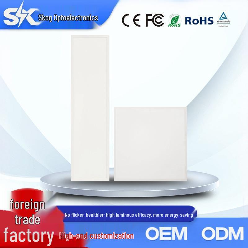 600x600 LED Flat Panel Ceiling Light - Integrated, Energy-Saving