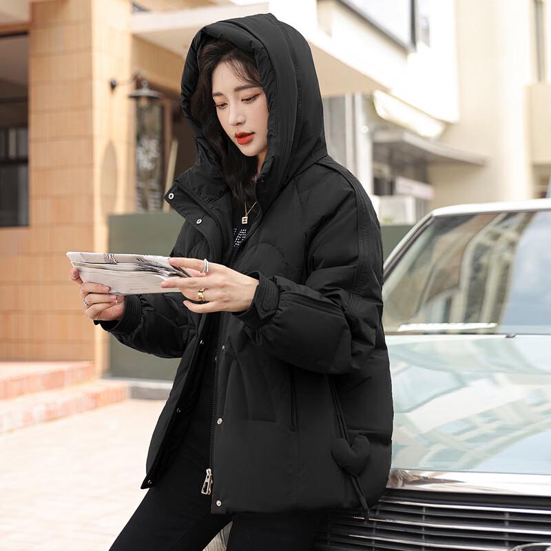 Xuezhongfei Women's Petite Hooded Short Down Jacket