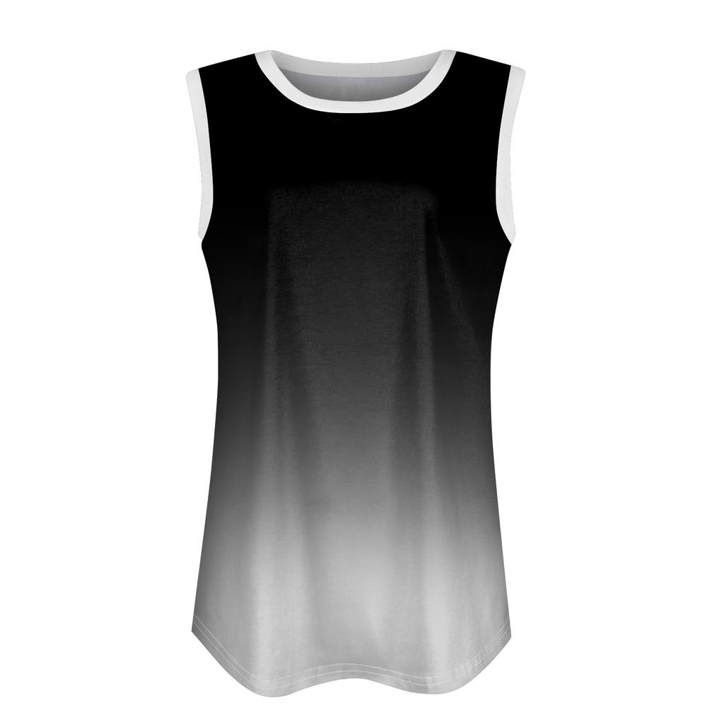Womens Tank Top U Neck Basic  Casual Flowy Summer Sleeveless Deep Side Cut Print Tops For Women