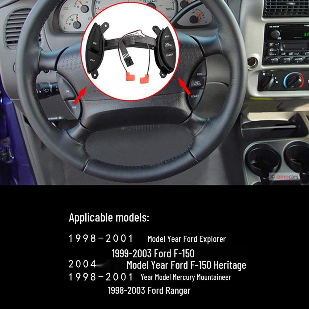 Steering Wheel Cruise Control Switch for F150 (Model: F87A9D809BA)