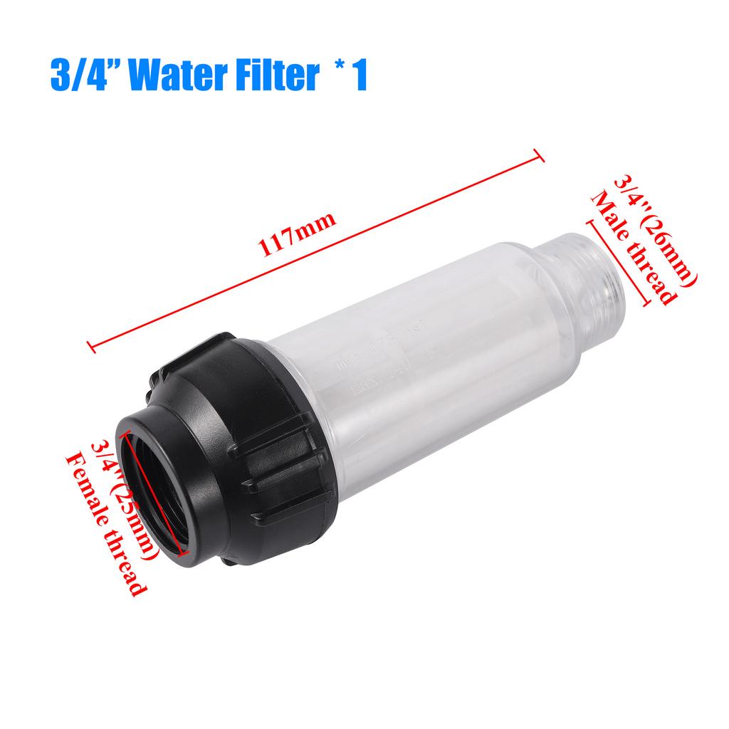 Filtrační sítko G 3/4'' Konektor pro vysokotlaký čistič Pro Karcher K2 K3 K4 K5 K6 K7 Plastový filtr vody do stroje