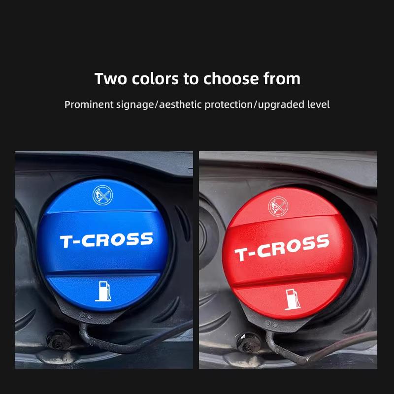 XMZSA1 Alloy Car Fuel Cap Oil Box Lid Petrol Tank Covers For Volkswagen VW T-cross Rline GTI Polo Golf 6 Jetta Beetle Touareg Scirocco