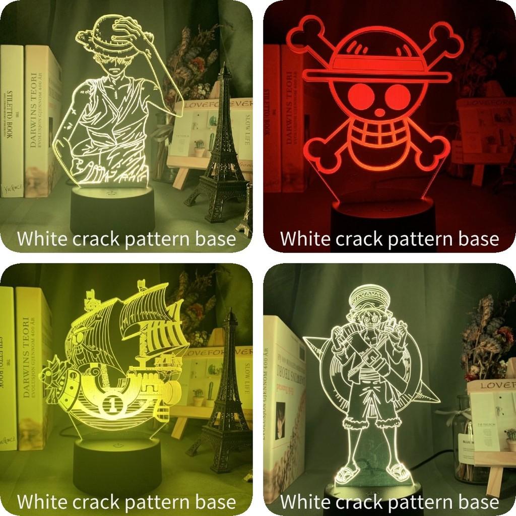 Piece One Luffy 3d Usb Night Light Remote Control Change Color 16 Lamp Colors