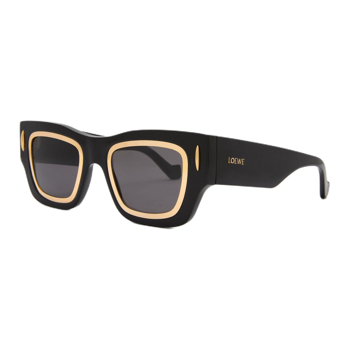 Loewe Original Design Acetate Metal Irregular Shape Sunglasses Men sunglasses Black G314270X01-9310 53,Black