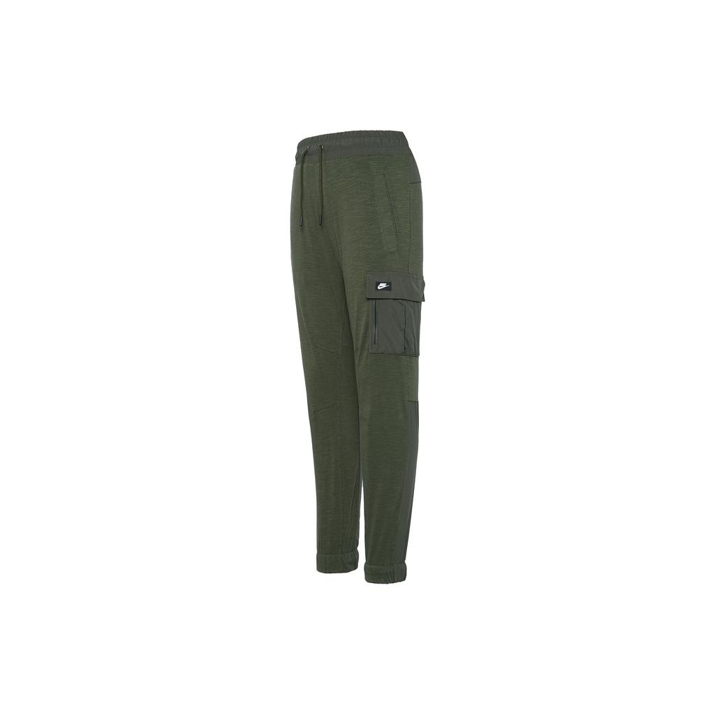 Nike Training Sweatpants With Side Pockets And Cuffed Ankles Men Bottoms Green CV8988-325