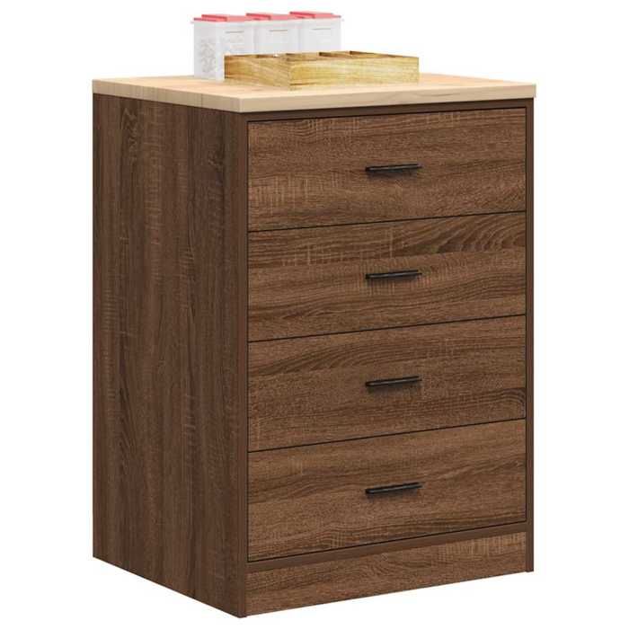 VidaXL Armoire de rangement de garage chêne marron 60x51x85cm bois pin, armoire, armoire à outils, armoire basse, armoire de 860604