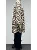 Plus Size Zebra Print Two-Piece Set: Short Sleeve Top & Wide-Leg Pants, Comfortable & Breathable.