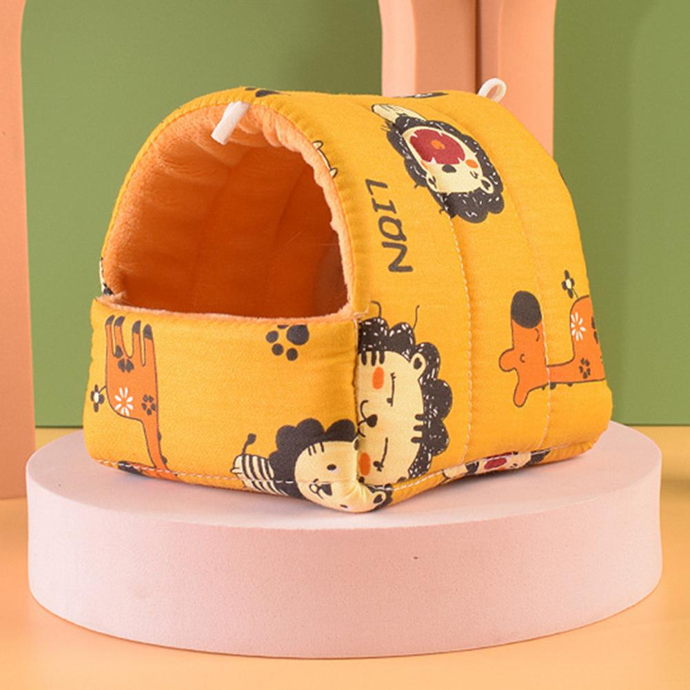 Hamster House Guinea Pig Nest Small Animal Sleeping Bed Winter Warm Cotton Mat Soft Rodent Guinea Pig Rat Squirrel Bed Cages