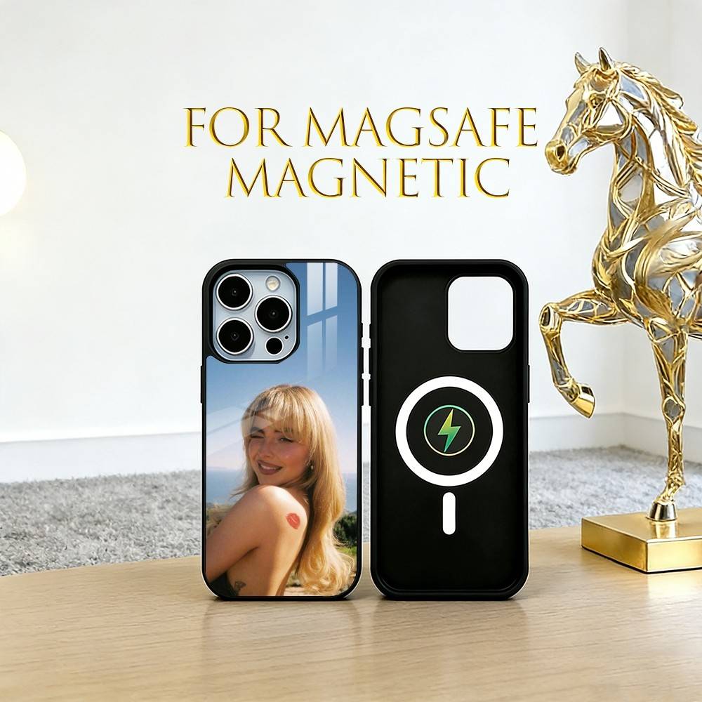 Pop singer Sabrina Carpenter Phone Case For iPhone17,16,15,14,13,12,11 Plus,Pro Magnetic with Magsafe Wireless Charging
