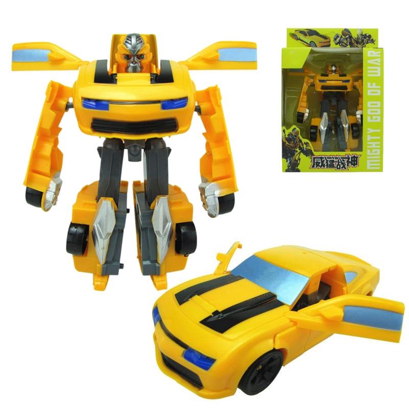 Children s Transforming Robot Car: Mecha King Toy Model for Educational Assembly
