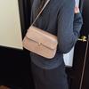 Pu Small Square Bag For Women With Lock Closure And Mobile Pocket For Daily Fashion