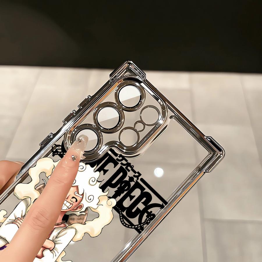 Clear Cover Case for Samsung Galaxy S21FE S25 Plus S24fe S25 Ultra S22 Ultra S20 FE S24 S24ultra S23 Anime Ones Pieces