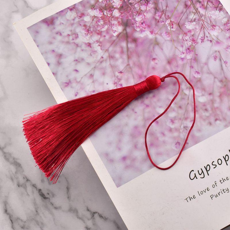 10CM Ice Silk Tassel Tassels Ancient Style Sachet Fan Pendant Bookmark Pendant Ear Diy Handmade Material Fringe Trim