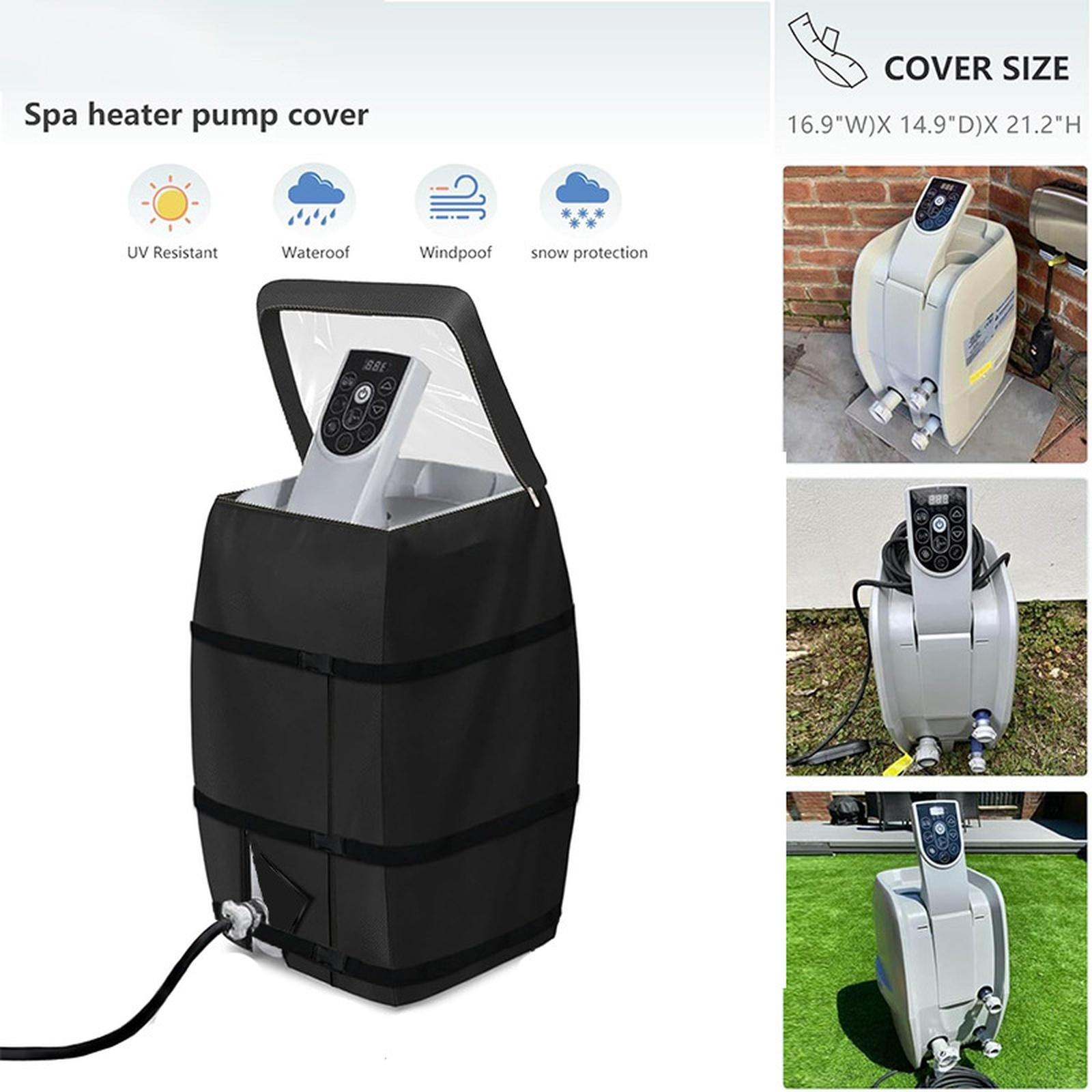 Inflatable Hot Tub Spa Insulated Cover with Zipper Oxford Cover Heater Winter Cover Outdoor Pool Parts