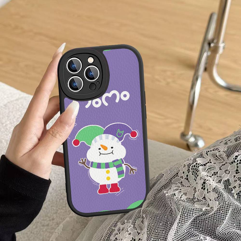 Anime Maskot GMMTV Pouzdro na telefon Pro IPhone 16 15 14 13 12 11 Pro Max Plus Kožený kryt