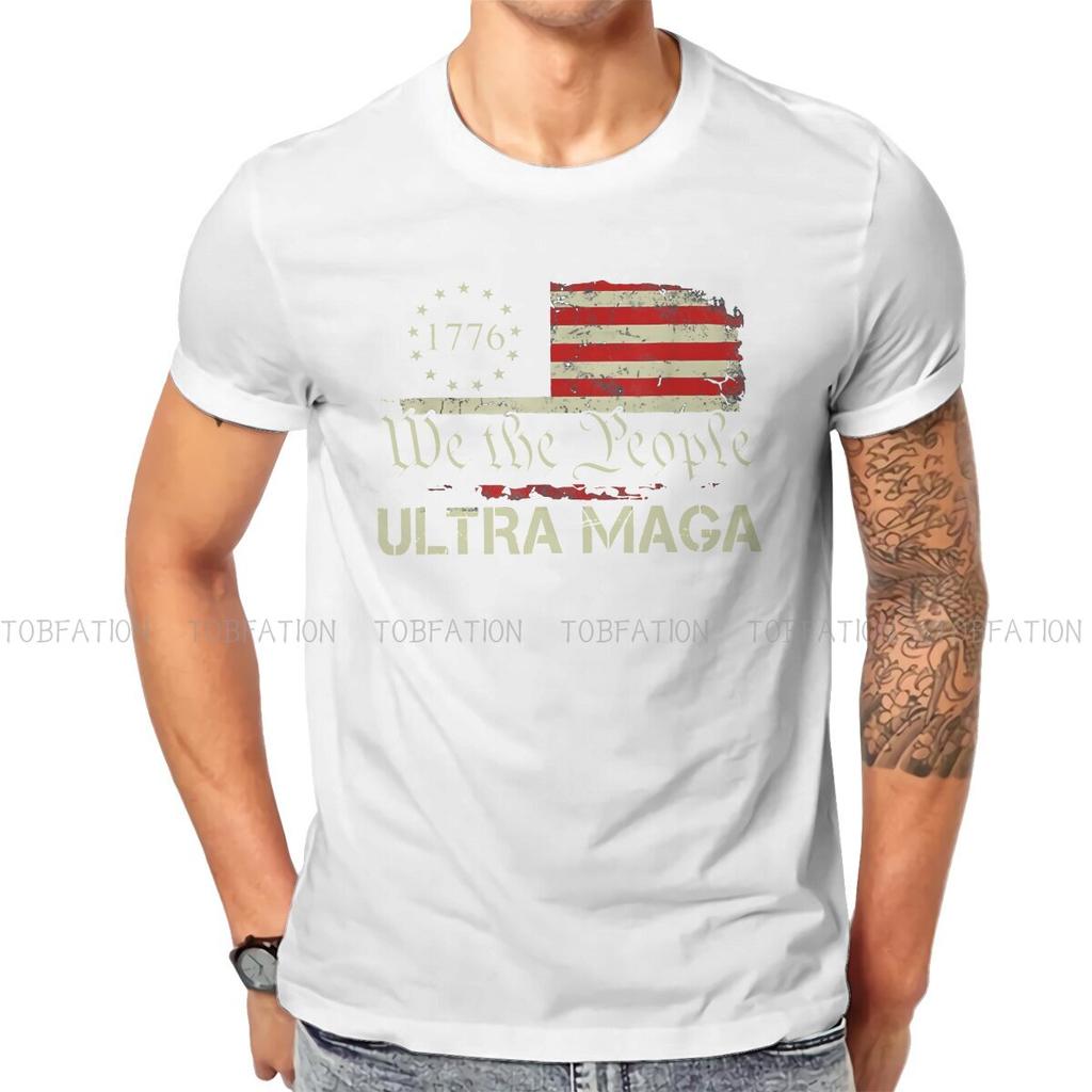 People Flag 1776 Harajuku Tshirt Ultra Maga Printing Tops Comfortable T Shirt Men Tee Unique Gift Idea