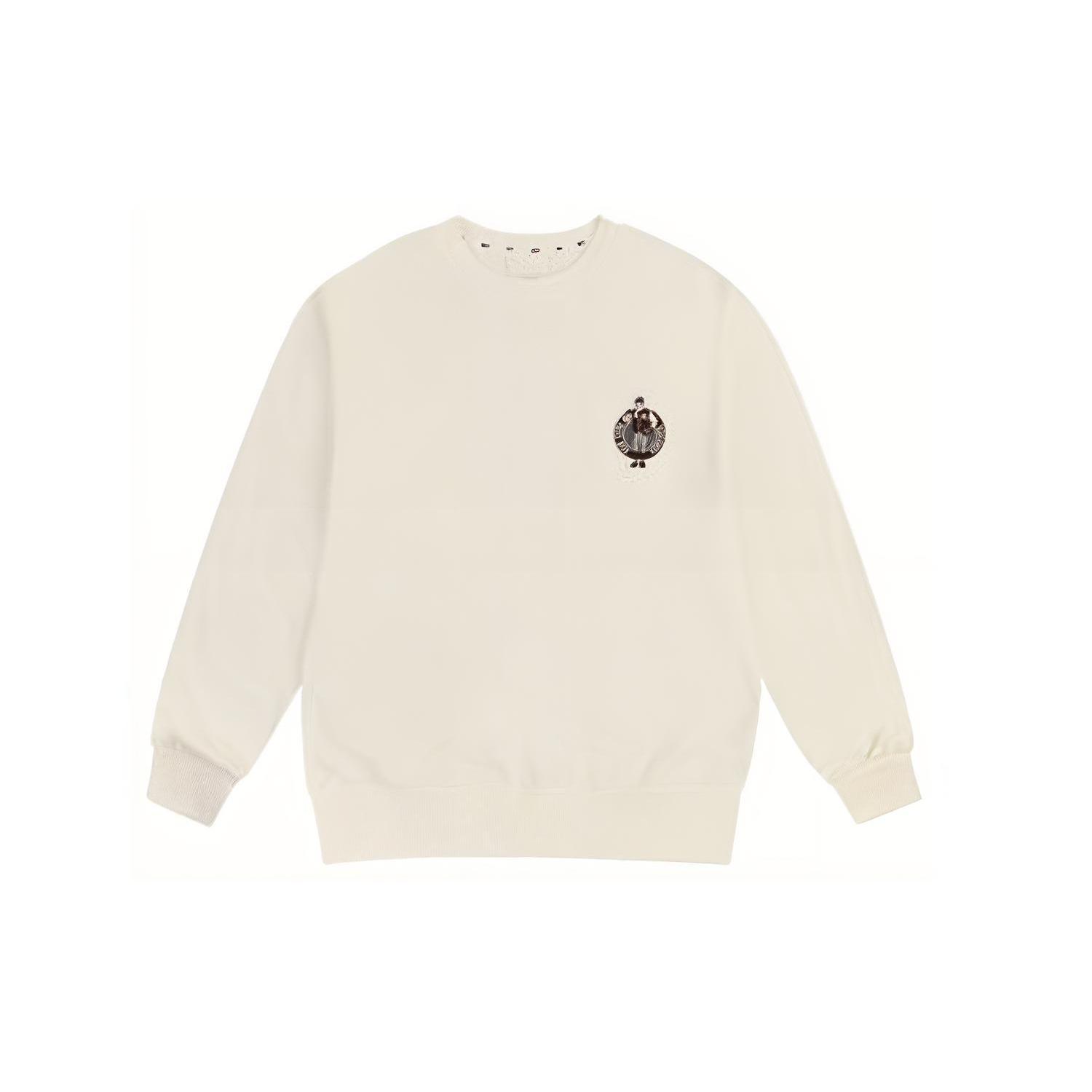 MLB Sweatshirt Unisex Ivory White 31MTC3941-50I XL