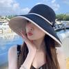 Hat Spring and Summer Women's Versatile Double-sided Bucket Hat Solid Color Big Eaves UV Protection Sun Hat Women's Summer Sun Protection